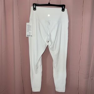 Lululemon White Align Leggings 25in